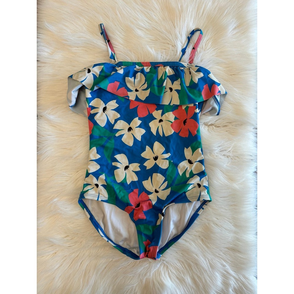 Hanna Anderson floral swim size 8‎ EUC